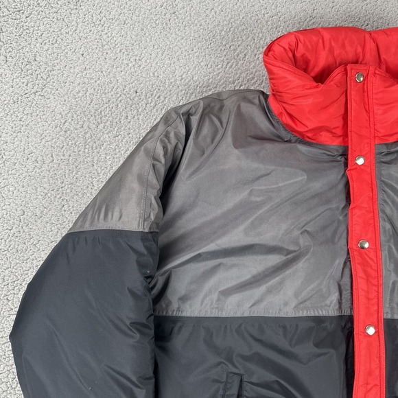 Vtg 80s Olympian CB Sports Gore Tex Jacket Coat Men Large Black Grey Red Lined - Picture 9 of 16